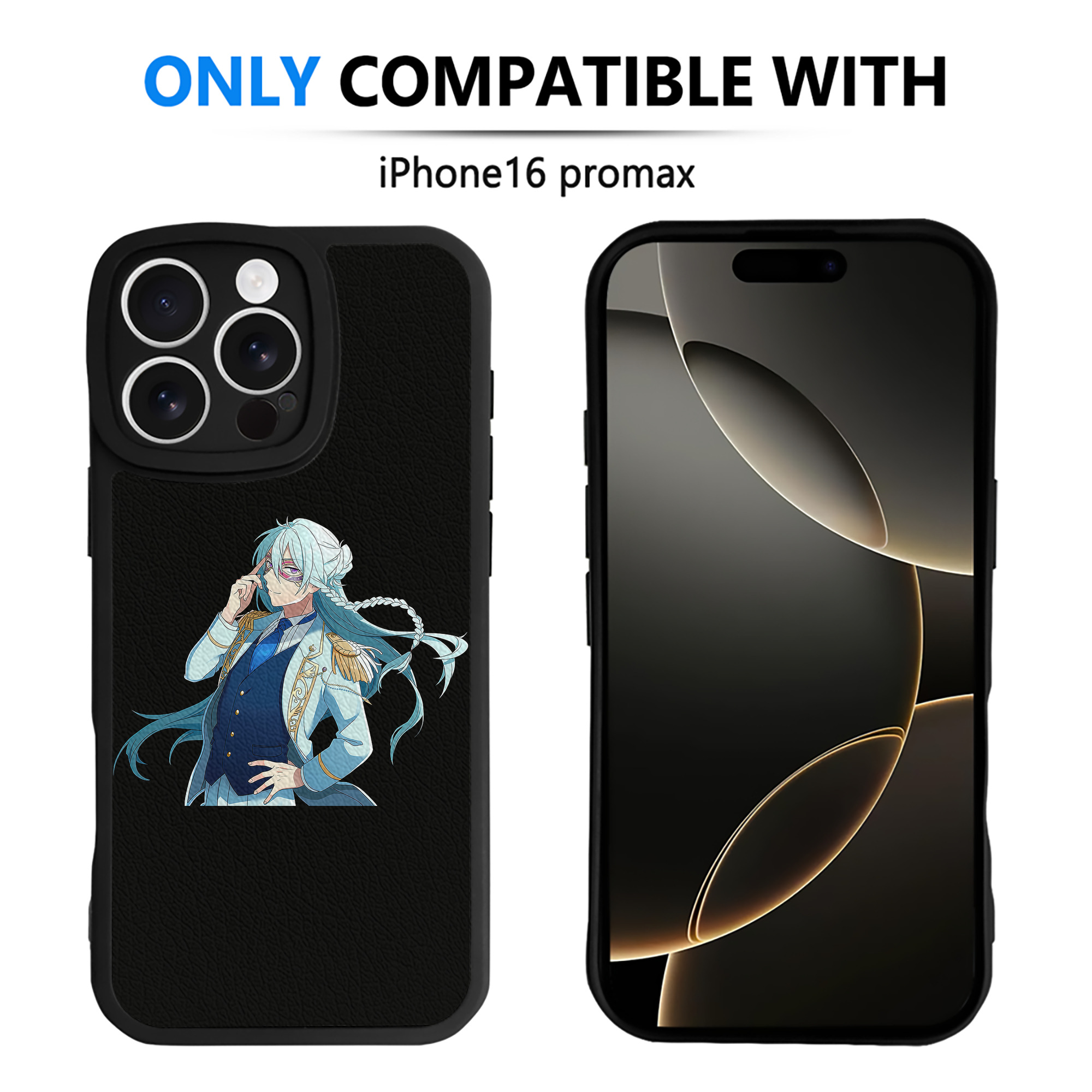 （画像用） あんさんぶるスターズ! Ensemble Stars 【iPhone 16シリーズ対応】シリコンスマホケース（レザー調） 材質：シリコン